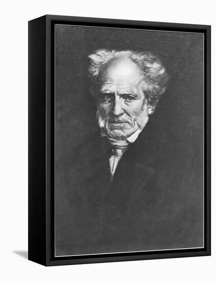 Arthur Schopenhauer-Franz Seraph von Lenbach-Framed Stretched Canvas