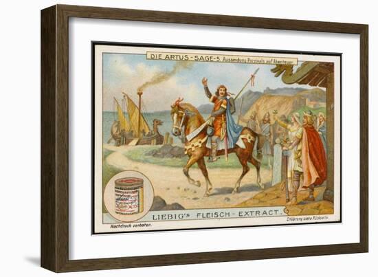 Arthur Sends Parsifal Off in Quest of Adventure (Abenteuer)-null-Framed Art Print