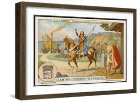 Arthur Sends Parsifal Off in Quest of Adventure (Abenteuer)-null-Framed Art Print