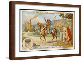 Arthur Sends Parsifal Off in Quest of Adventure (Abenteuer)-null-Framed Art Print