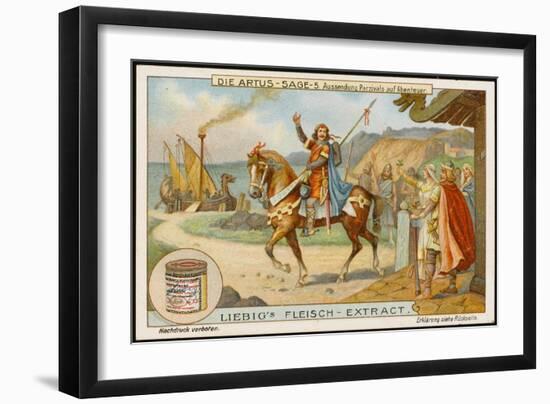 Arthur Sends Parsifal Off in Quest of Adventure (Abenteuer)-null-Framed Art Print