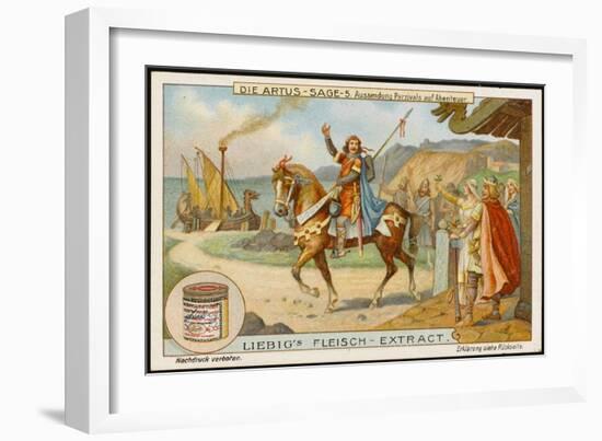 Arthur Sends Parsifal Off in Quest of Adventure (Abenteuer)-null-Framed Art Print