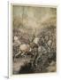 Arthur Uses Excalibur-Arthur Rackham-Framed Art Print