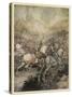 Arthur Uses Excalibur-Arthur Rackham-Stretched Canvas