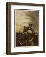 Arthur Versus Mordred-Arthur Rackham-Framed Photographic Print