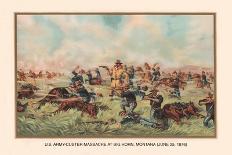 Custer Massacre at Big Horn, Montan June 25, 1876-Arthur Wagner-Art Print