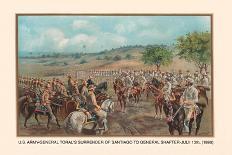 Infantry Attcking Snake River Indians near Owyhee River, 1880-Arthur Wagner-Art Print