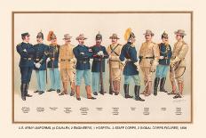 Uniforms of 7 Artillery and 3 Officers, 1899-Arthur Wagner-Art Print