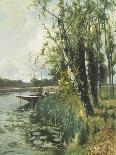 Fishing from a Punt-Arthur Walker Redgate-Giclee Print