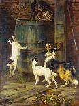 Two Gordon Setters (Oil on Canvas)-Arthur Wardle-Giclee Print