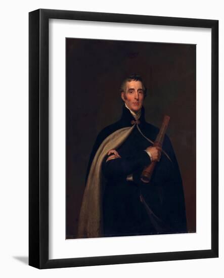 Arthur Wellesley, Duke of Wellington, with a Telescope-Thomas Lawrence-Framed Giclee Print