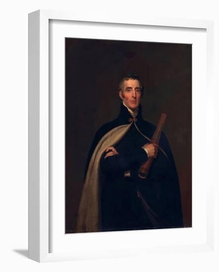 Arthur Wellesley, Duke of Wellington, with a Telescope-Thomas Lawrence-Framed Giclee Print