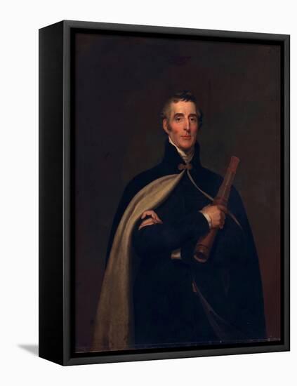 Arthur Wellesley, Duke of Wellington, with a Telescope-Thomas Lawrence-Framed Stretched Canvas