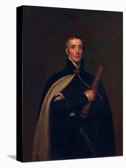 Arthur Wellesley, Duke of Wellington, with a Telescope-Thomas Lawrence-Stretched Canvas