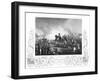 Arthur Wellesley, Duke of Wellington, with His Staff at the Battle of Waterloo, 18 June 1815-null-Framed Giclee Print