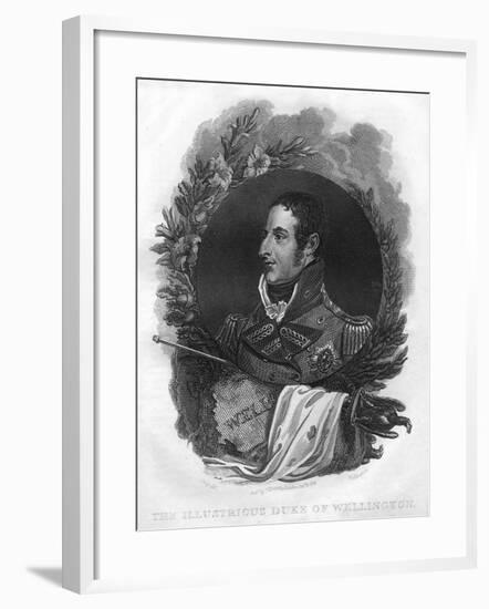 Arthur Wellesley, the 1st Duke of Wellington (1769-185), 1816-T Wallis-Framed Giclee Print