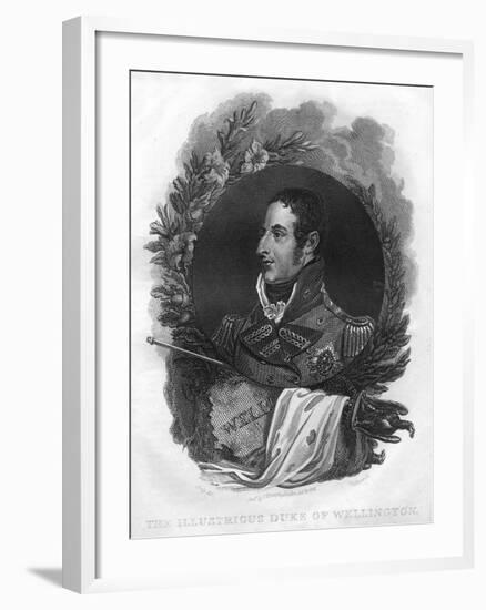 Arthur Wellesley, the 1st Duke of Wellington (1769-185), 1816-T Wallis-Framed Giclee Print