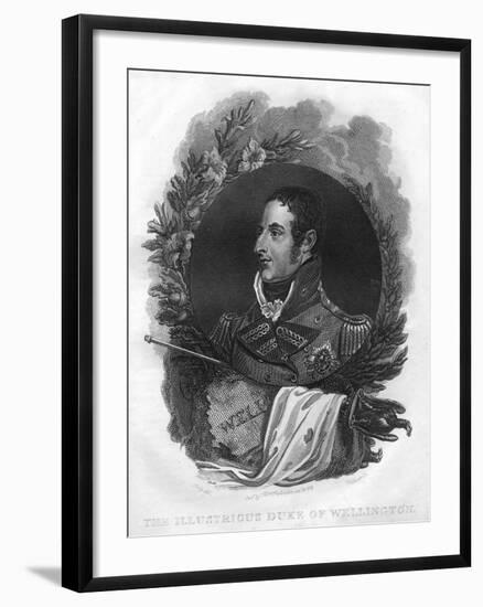Arthur Wellesley, the 1st Duke of Wellington (1769-185), 1816-T Wallis-Framed Giclee Print