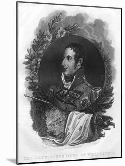 Arthur Wellesley, the 1st Duke of Wellington (1769-185), 1816-T Wallis-Mounted Giclee Print