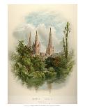 Hereford Cathedral, North West-Arthur Wilde Parsons-Framed Art Print