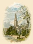 Salisbury Cathedral, from the Bishop's Palace-Arthur Wilde Parsons-Giclee Print