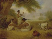 Grinding Corn, C.1792-95-Arthur William Devis-Framed Giclee Print