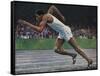 Arthur Wint of Jamaica Winning the Gold Medal for the 400m Race at the 1948 London Olympic Games-null-Framed Stretched Canvas