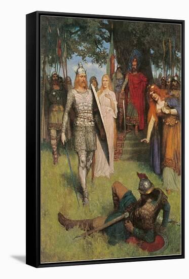 Arthurian Challenge-null-Framed Stretched Canvas