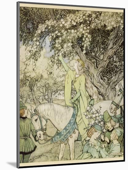 Arthurian, Guinevere-Arthur Rackham-Mounted Photographic Print