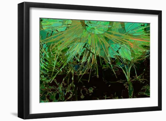 Artichoke_abst_horz2 (digital)-Scott J. Davis-Framed Giclee Print