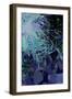 Artichoke_abst_vert4 (digital)-Scott J. Davis-Framed Giclee Print