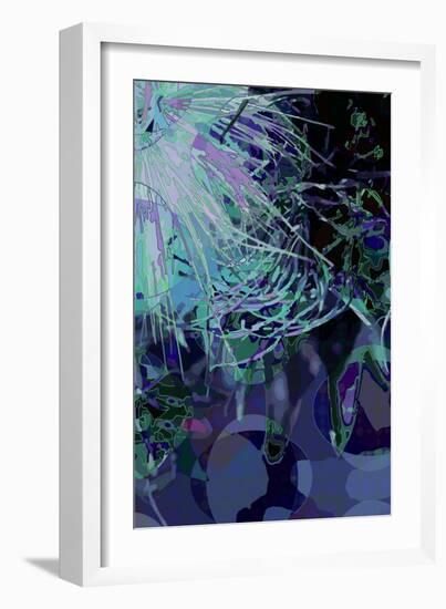 Artichoke_abst_vert4 (digital)-Scott J. Davis-Framed Giclee Print