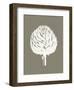 Artichoke (Burlap & Ivory)-Botanical Series-Framed Art Print