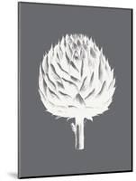 Artichoke (Gray & Ivory)-Botanical Series-Mounted Art Print