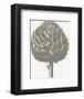 Artichoke (Ivory & Burlap)-Botanical Series-Framed Art Print