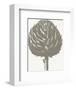 Artichoke (Ivory & Burlap)-Botanical Series-Framed Art Print