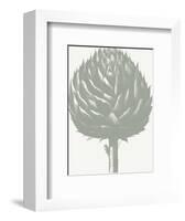 Artichoke (Ivory & Sage)-Botanical Series-Framed Art Print