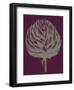 Artichoke (plum-grey)-Botanical Series-Framed Art Print