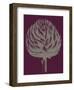 Artichoke (plum-grey)-Botanical Series-Framed Art Print