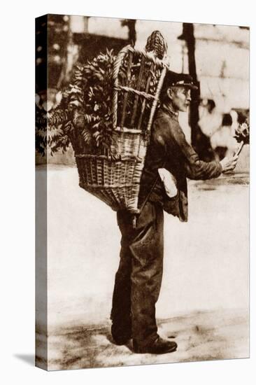 Artichoke Seller, Paris, 1900-null-Stretched Canvas