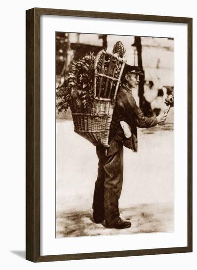 Artichoke Seller, Paris, 1900-null-Framed Photographic Print