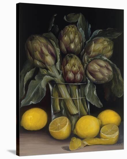 Artichokes and Lemons-Mimi Roberts-Stretched Canvas