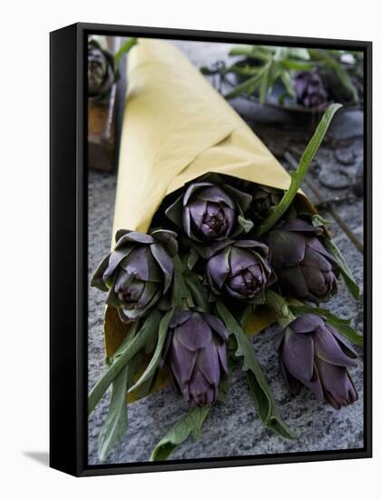 Artichokes in a Bag, Italy, Europe-Nico Tondini-Framed Stretched Canvas