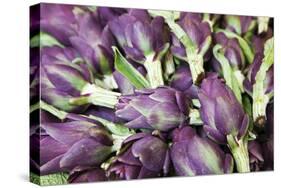 Artichokes in Mass at Venice Farmers Market, Italy-Terry Eggers-Stretched Canvas