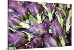 Artichokes in Mass at Venice Farmers Market, Italy-Terry Eggers-Stretched Canvas