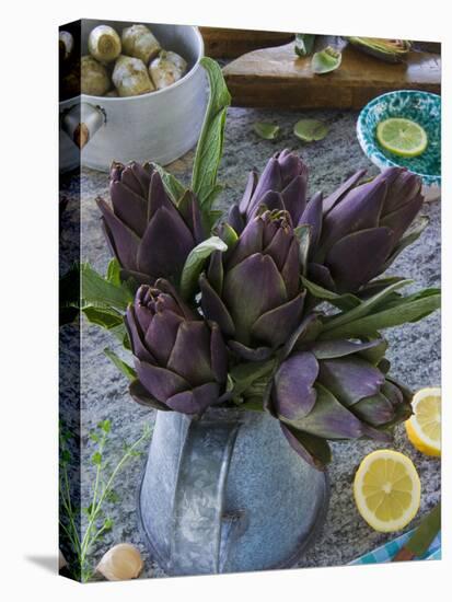 Artichokes, Italy, Europe-Nico Tondini-Stretched Canvas