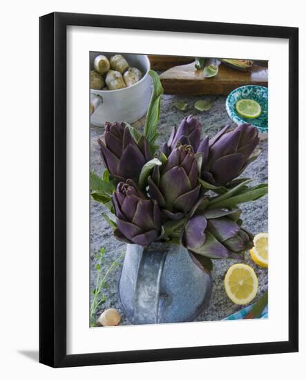 Artichokes, Italy, Europe-Nico Tondini-Framed Photographic Print