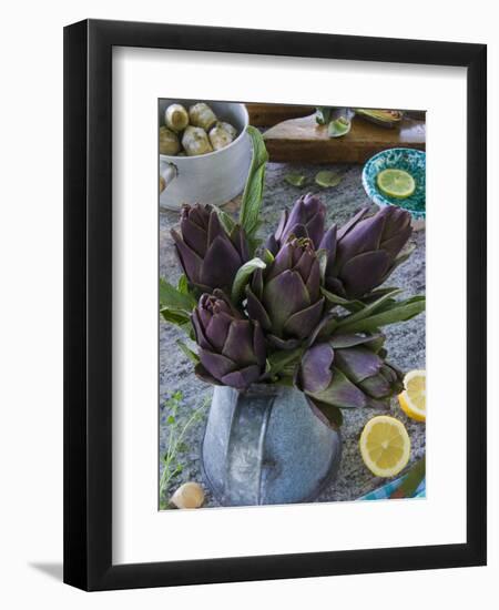 Artichokes, Italy, Europe-Nico Tondini-Framed Premium Photographic Print