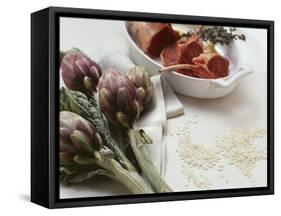 Artichokes, Lamb, Rice-Eising Studio - Food Photo and Video-Framed Stretched Canvas
