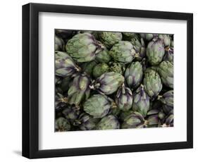 Artichokes, Produce Market, Ortygia Island, Syracuse, Sicily, Italy-Walter Bibikow-Framed Photographic Print